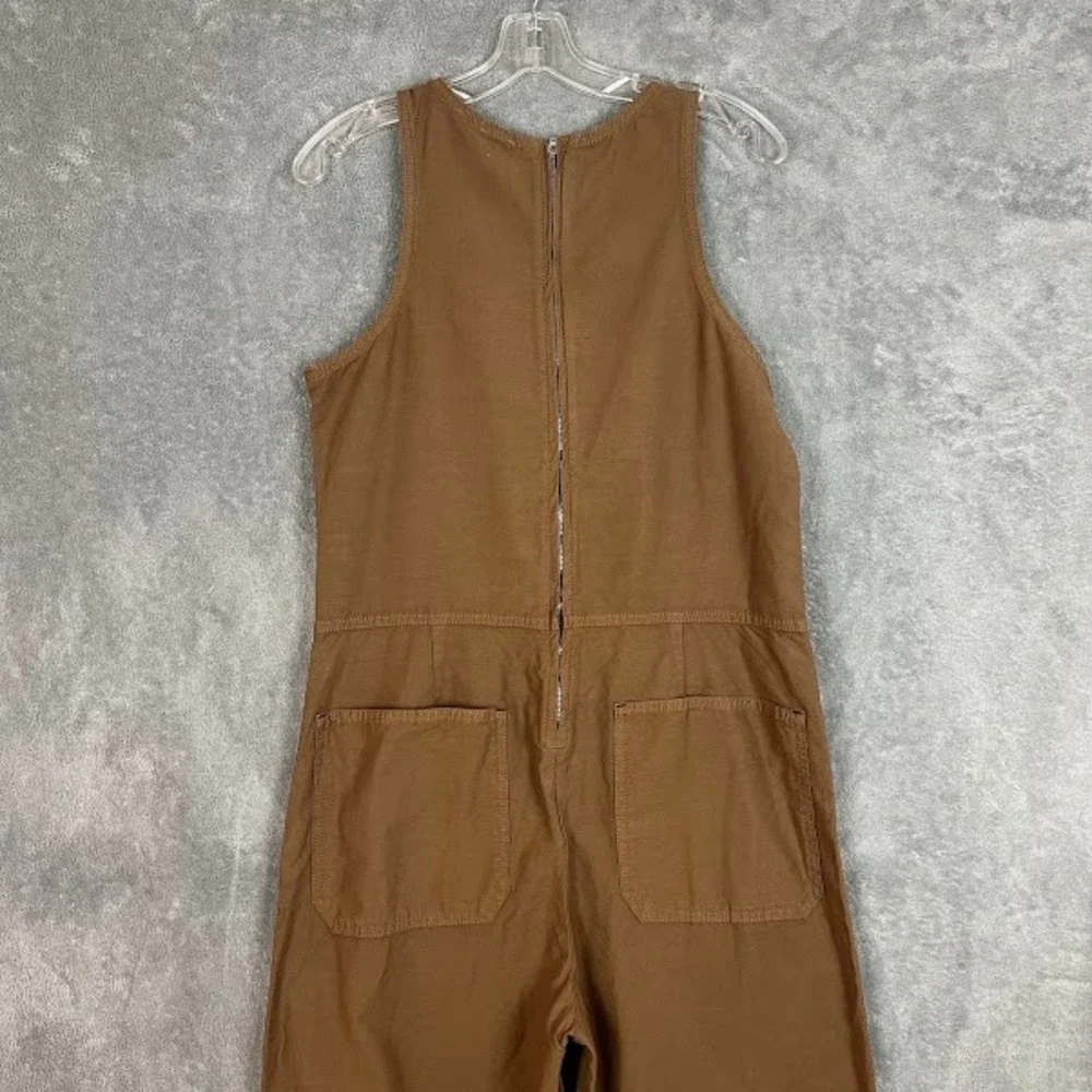 Everlane Fatigue Jumpsuit Womens 6 Organic Cotton Linen Chore Farmcore Gardening